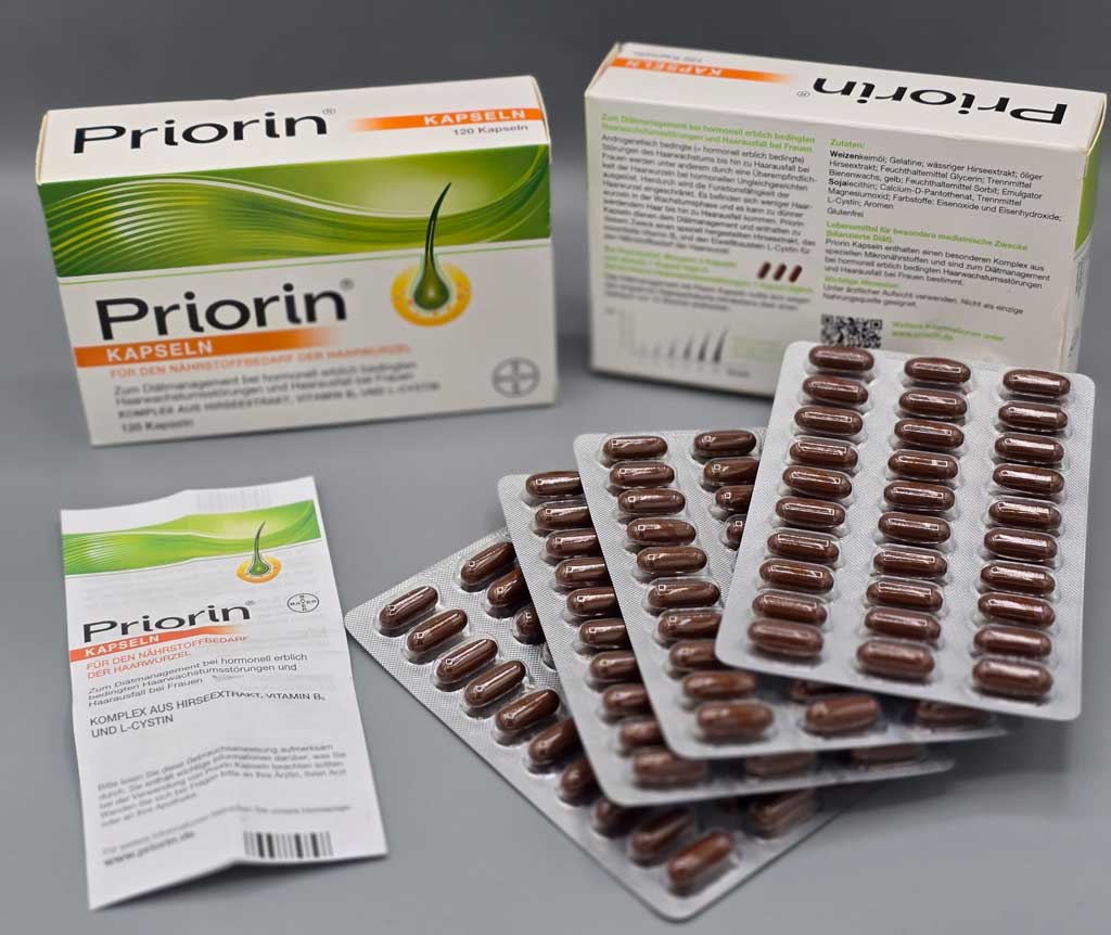 قرص پریورین Priorin ضد ریزش مو هورمونی و ارثی بایر آلمانی اصل - تصویر 2