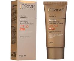 کرم ضد آفتاب بی رنگ SPF50 ضد پیری پرایم مدل Invisible