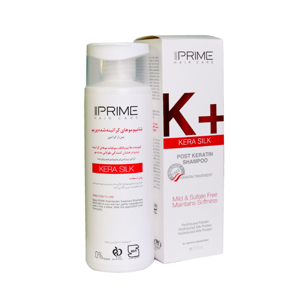 شامپوپلاس +K موهای کراتین شده پرایم 250 میل