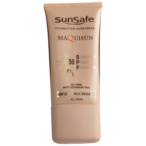 کرم ضد آفتاب سان سیف بژ ابریشمی SPF 50 مدل NW15