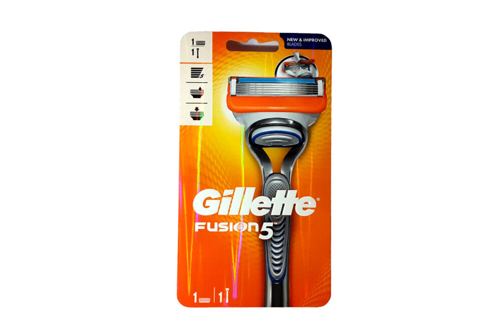 دسته تیغ ژیلت مردانه Gillette مدل فیوژن FUSION ۵ دارای ۱ یدک