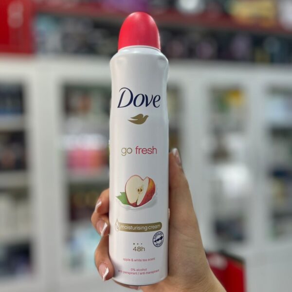 اسپری ضدتعریق سیب و چای سفید داو Dove Go Fresh Apple حجم 250 میلی لیتر