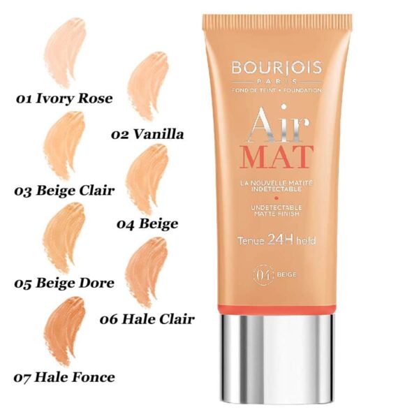 کرم پودر مات 24 ساعته بورژوآ مدل ایرمت حجم 30 میل