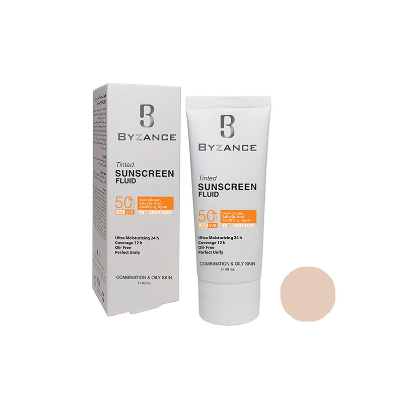 ضدآفتاب رنگی پوست چرب بیزانس - تصویر 2