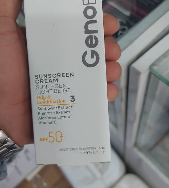 کرم ضد آفتاب ژنو بایوتیک بژ روشن (پوست چرب و مختلط)