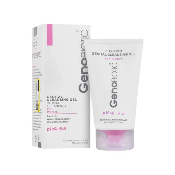 ژل شستشوی ژنیتال ژنوبایوتیک مناسب بانوان حجم 150 میلی لیتر