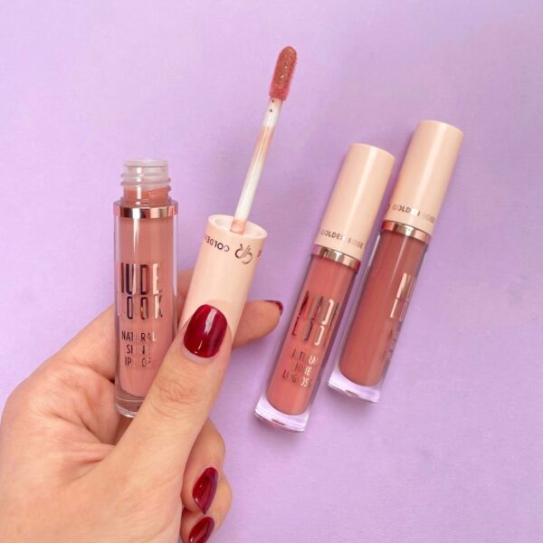 رژلب مایع براق گلدن رز Golden Rose مدل Nude Look