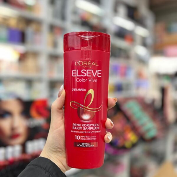 شامپو مخصوص موهای رنگ شده لورال Loreal Elseve colour protect Shampoo 300Ml