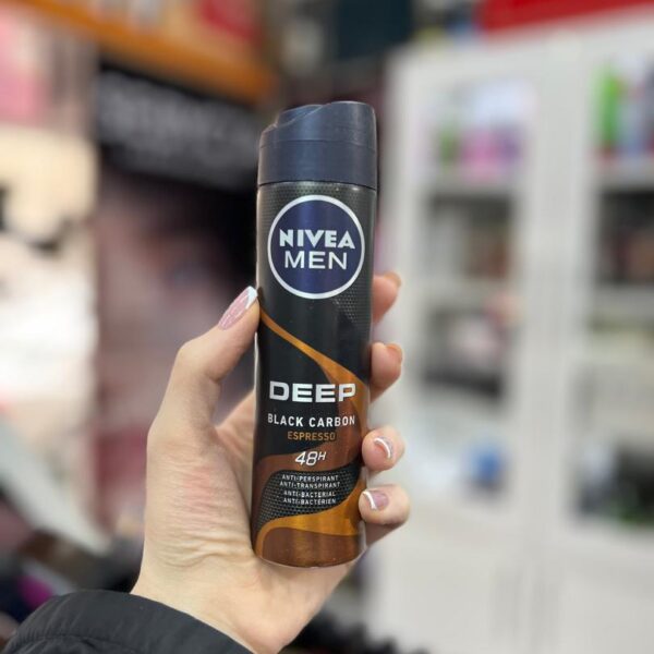 اسپری ضد تعریق مردانه دیپ بلک اسپرسو نیوا Nivea Deep Black Carbon Espresso Spray 150Ml