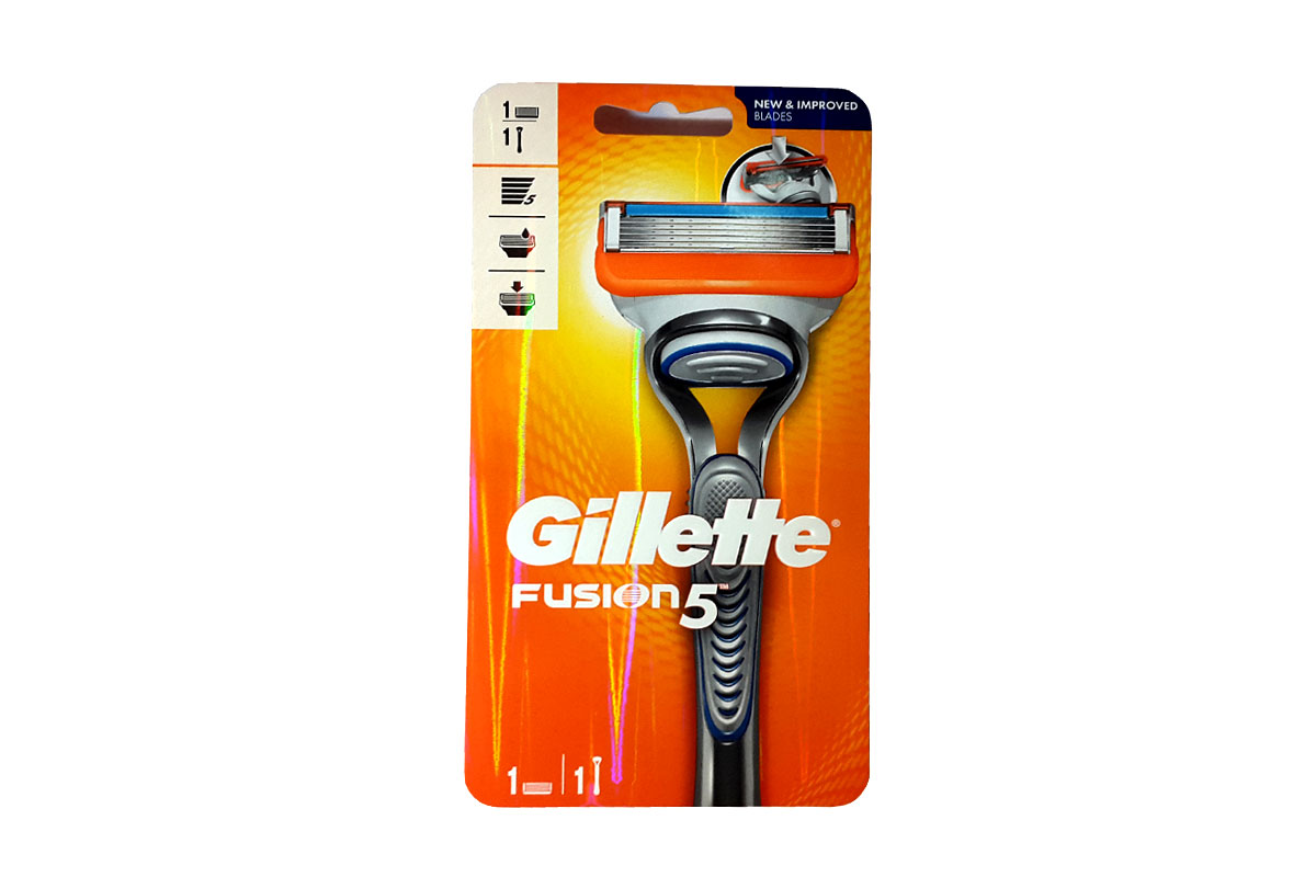 دسته تیغ ژیلت مردانه Gillette مدل فیوژن FUSION ۵ دارای ۱ یدک