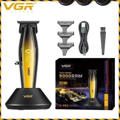 ماشین اصلاح وی جی آر مدل V-992 با تیغه سرامیک و ضد آب