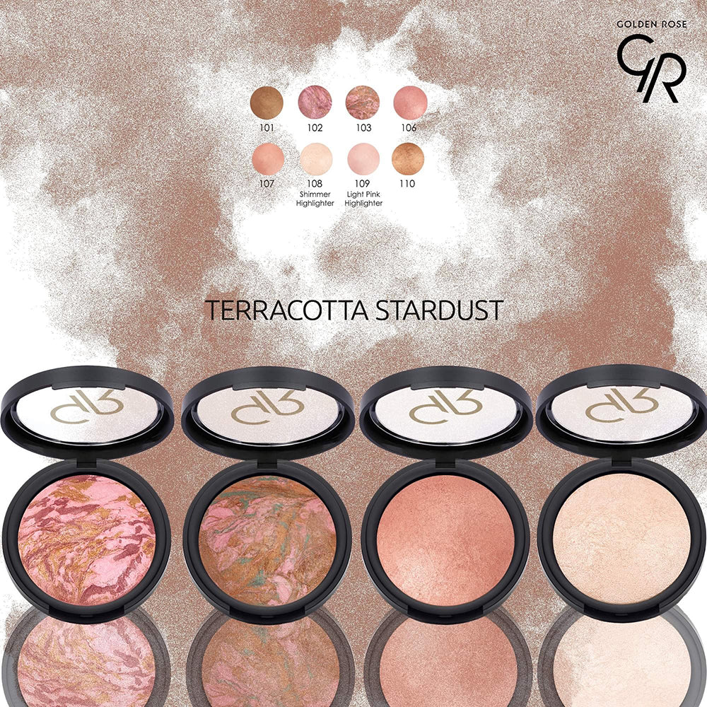 رژگونه ترکیبی تراکوتا استارداست گلدن رز