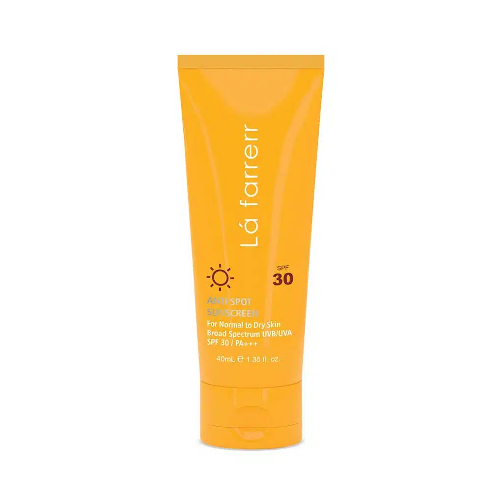 کرم ضد آفتاب SPF30 پوست خشک و معمولی لافارر ضدلک و بدون رنگ 40 میلی لیتر