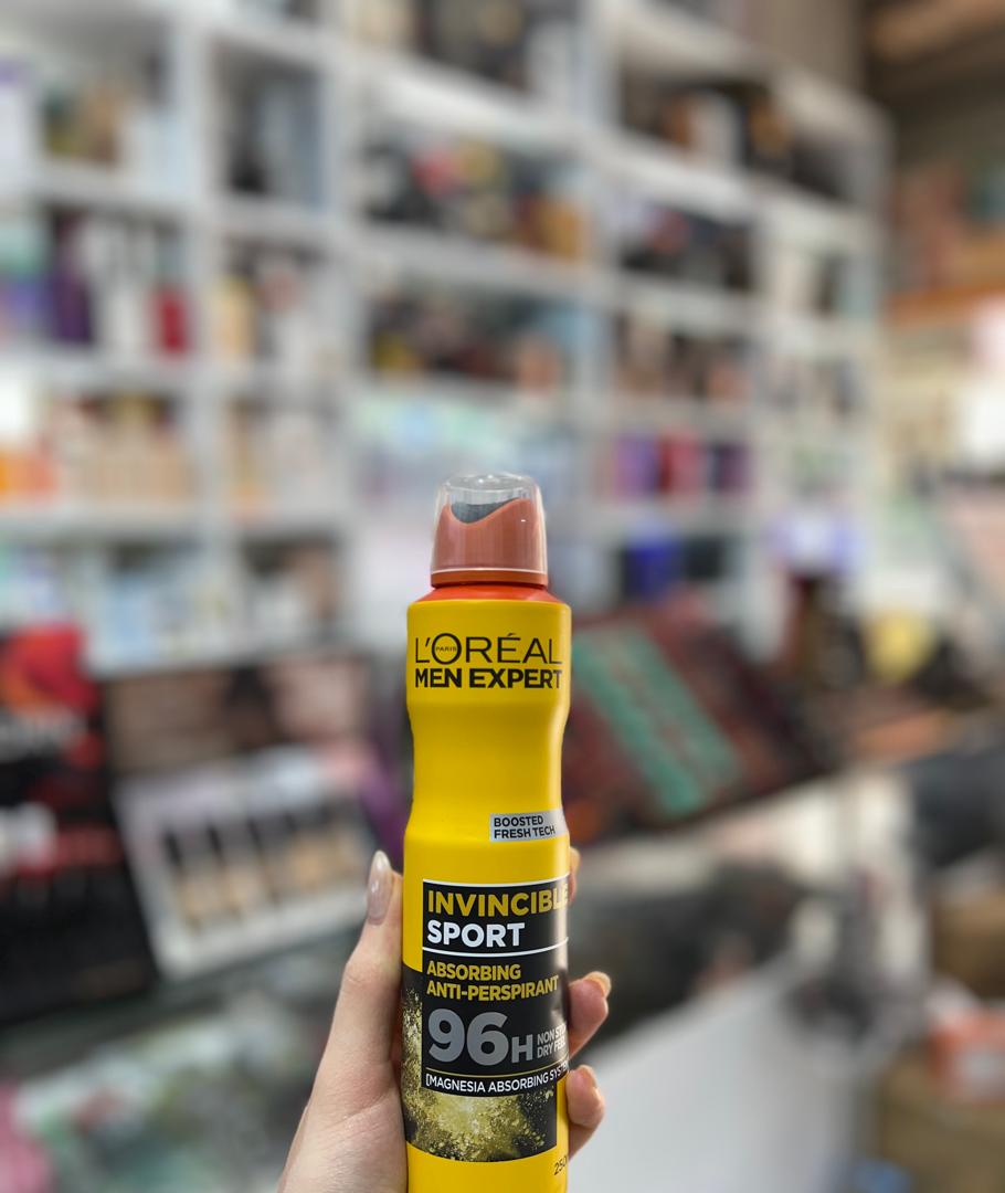 اسپری ضد تعریق مردانه اکسپرت من لورال Loreal Men Expert Invincible Sport