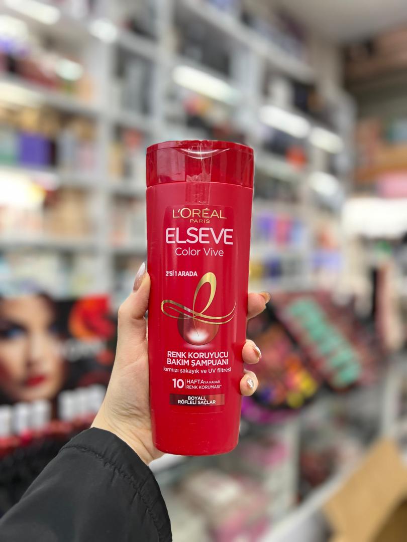 شامپو مخصوص موهای رنگ شده لورال Loreal Elseve colour protect Shampoo 300Ml