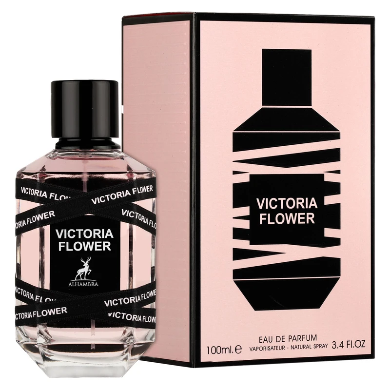 ادکلن زنانه الحمبرا مدل Victoria Flower حجم 100 میلی لیتر