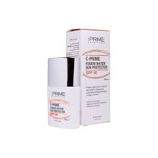 فلوئید ضد آفتاب بی رنگ پریم مدل فیوژن واتر حاوی ویتامین سی با SPF50