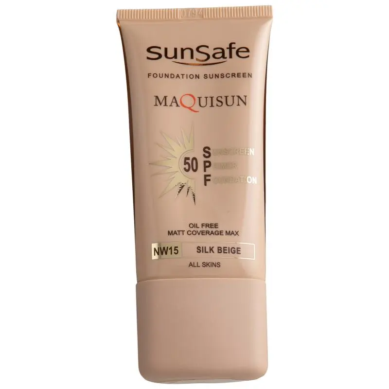 کرم ضد آفتاب سان سیف بژ ابریشمی SPF 50 مدل NW15