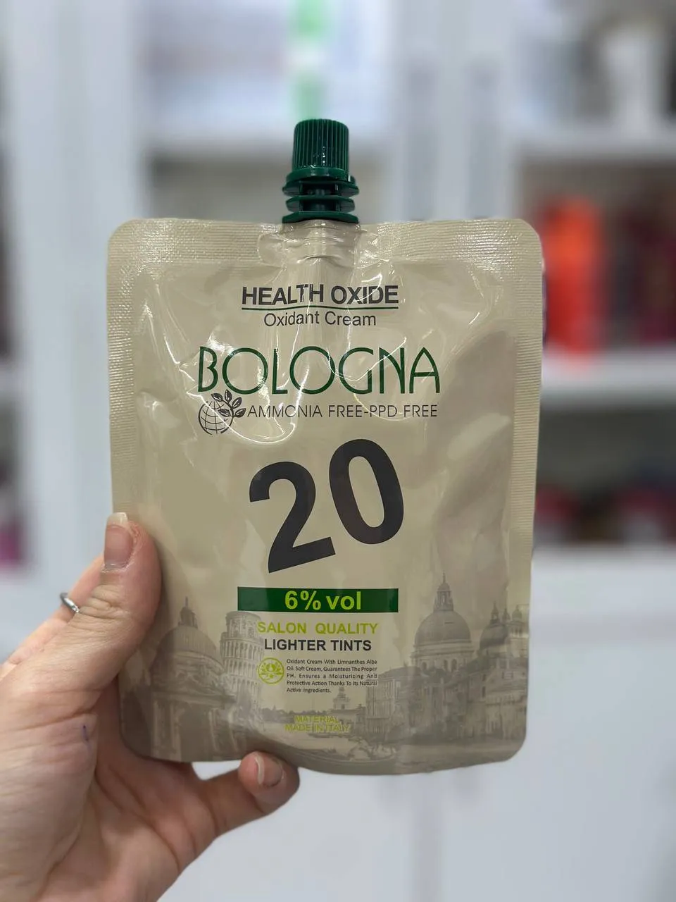 اکسیدان بدون آمونیاک بلونیا مدل Bologna شش درصدی حجم 150میلی لیتر