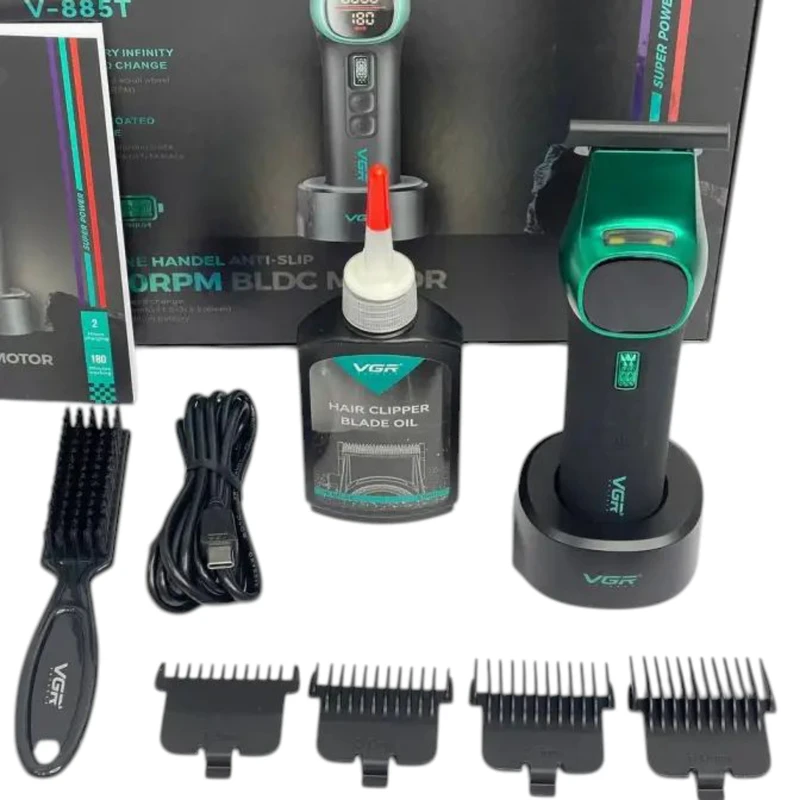 ماشین اصلاح موی سر و صورت شارژی وی جی ار مدل V-885T - تصویر 2