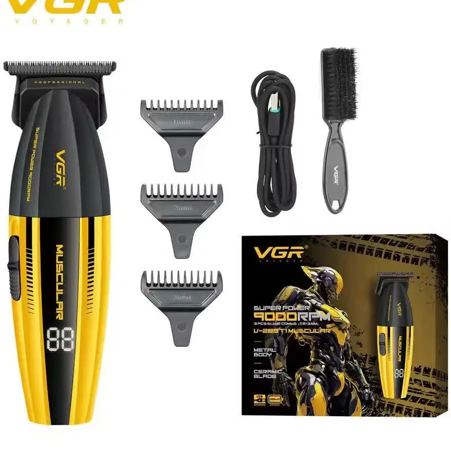 ماشین اصلاح وی جی آر مدل V-285T با تیغه استیل ضد زنگ و برش مستقیم